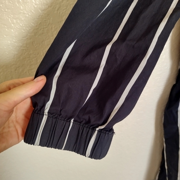 J. Crew Cinched-waist cotton poplin midi dress in stripe sz S - Picture 7 of 11